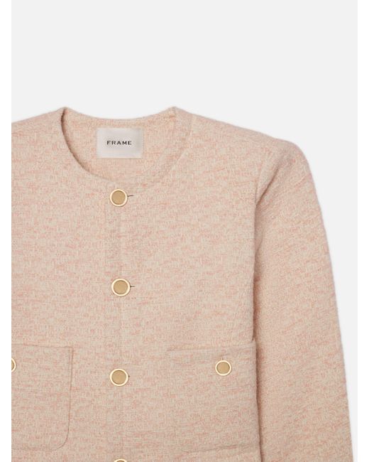 FRAME White The Tweed Jacket