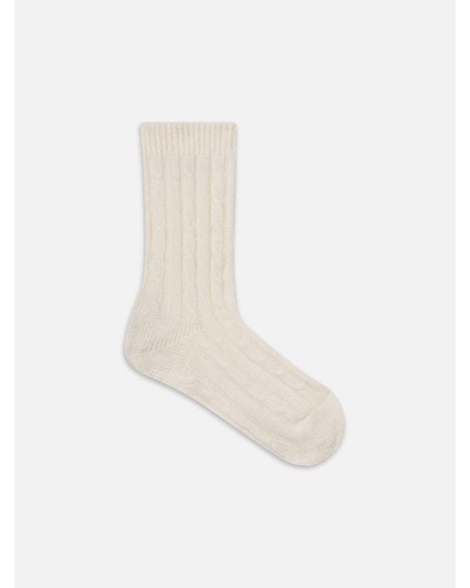 FRAME White Sotheby's Cable Socks