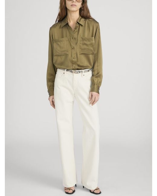 FRAME Green The Modern Utility Shirt