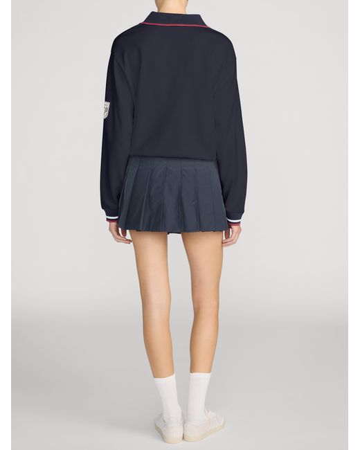 FRAME Blue The Tennis Quarter Zip
