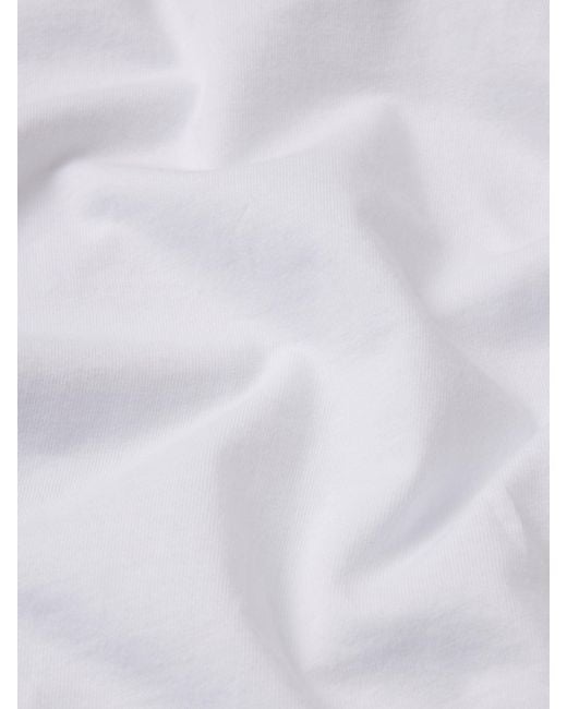 FRAME White The Solstice Eyelet Tee