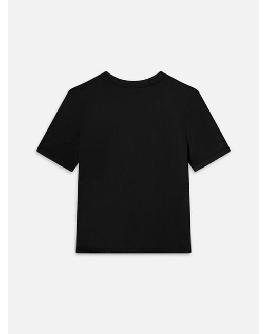 FRAME Black The Baby Tee