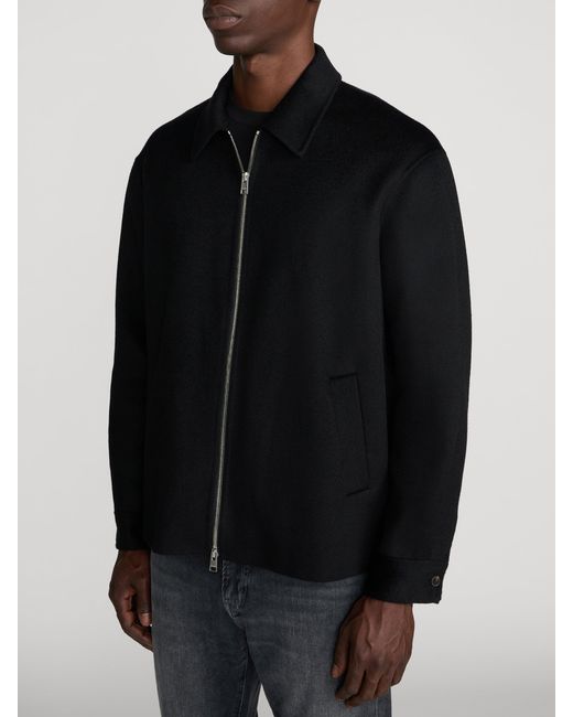 FRAME Black Double Face Wool Jacket for men
