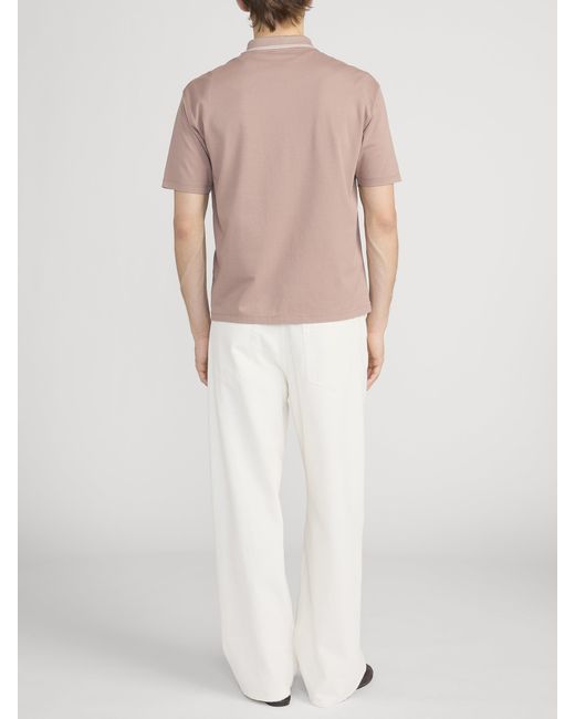 FRAME Pink Light Pique Polo