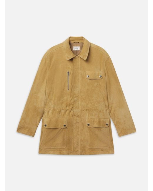 FRAME Natural The Suede Safari Jacket