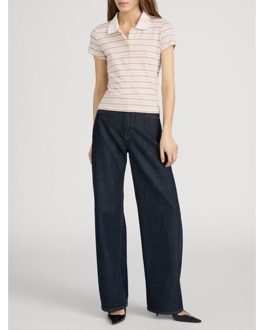 FRAME Natural The Stripe Polo