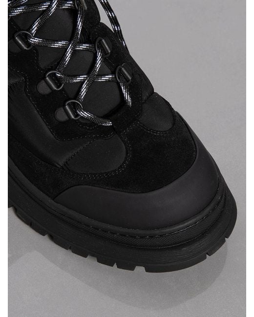 FRAME Black Hiking Lug Sole Boot for men