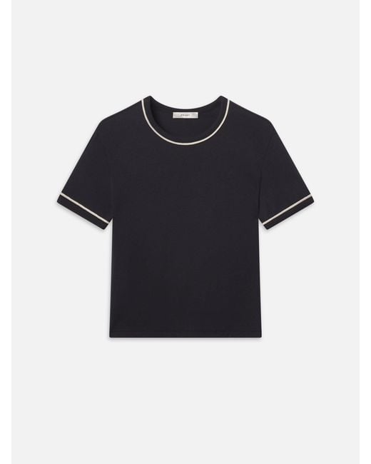 FRAME Black The Ringer Baby Tee