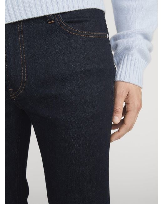 FRAME Blue Modern Straight