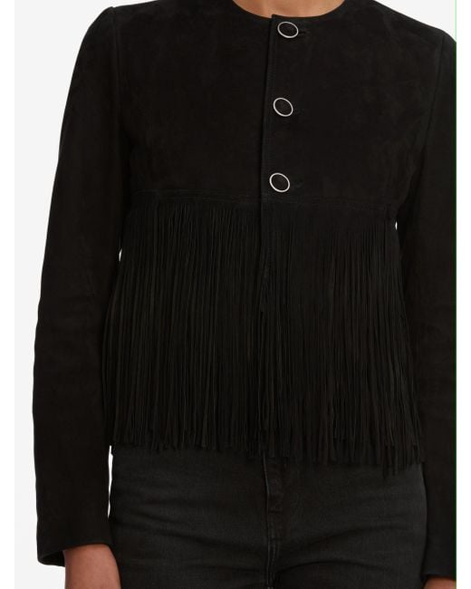 FRAME Black The Saddle Jacket