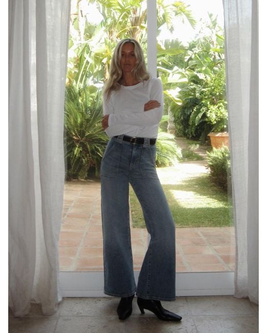 FRAME Blue Modern Pocket Jean
