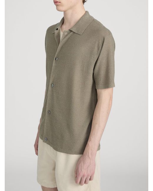 FRAME Gray Light Cotton Silk Cardigan for men
