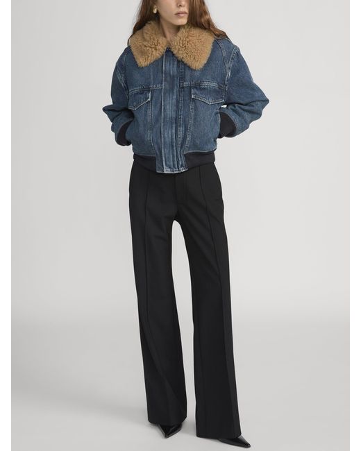 FRAME Blue The Shearling Aviator