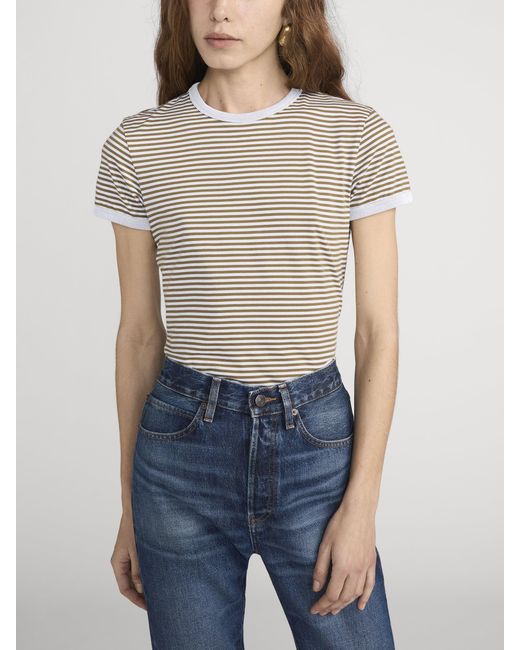 FRAME White The Ringer Baby Tee