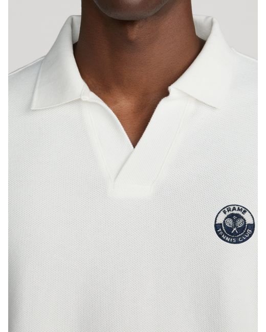 FRAME White Polo Shirt for men
