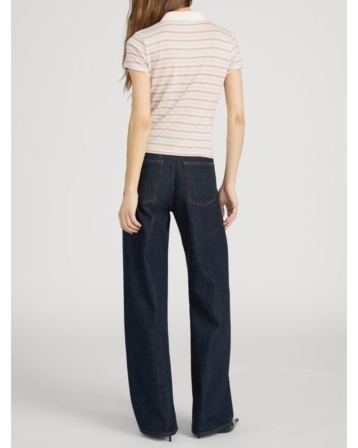 FRAME Natural The Stripe Polo