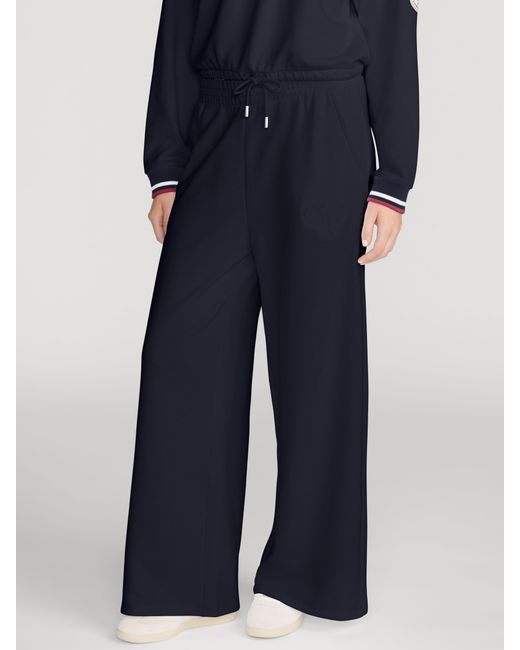 FRAME Blue The Tennis Wide Leg Sweatpant