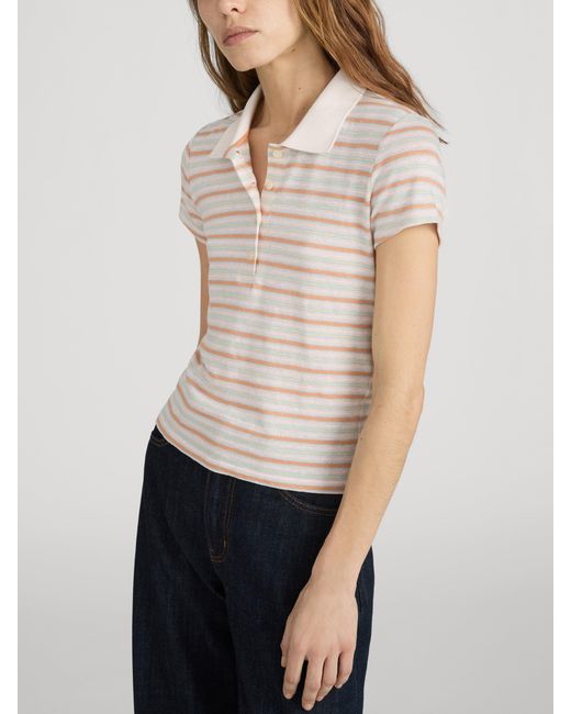FRAME Natural The Stripe Polo