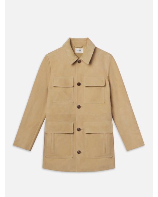 FRAME Natural Suede Safari Jacket