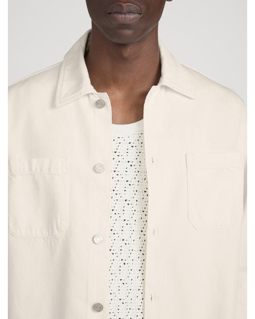 FRAME White Lightweight Shirt Jacket for men