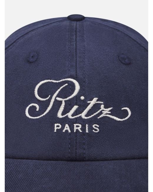 FRAME Blue Ritz Cotton Hat