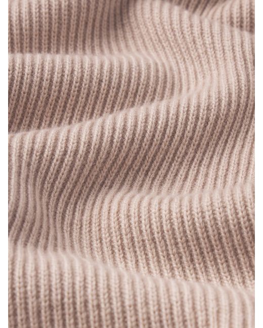 FRAME Natural Ribbed Crewneck Sweater