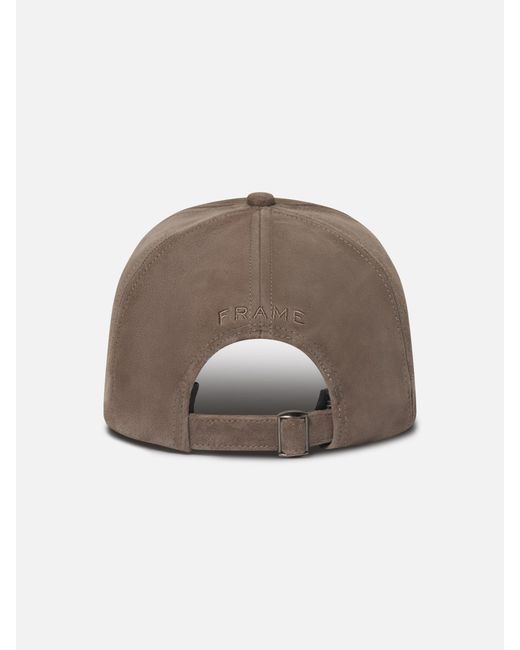 FRAME Brown Frame Suede Cap for men