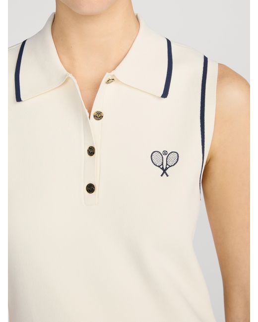 FRAME Natural The Tennis Pleated Mini Dress