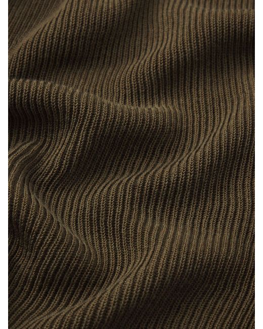 FRAME Green The Flounce Sweater