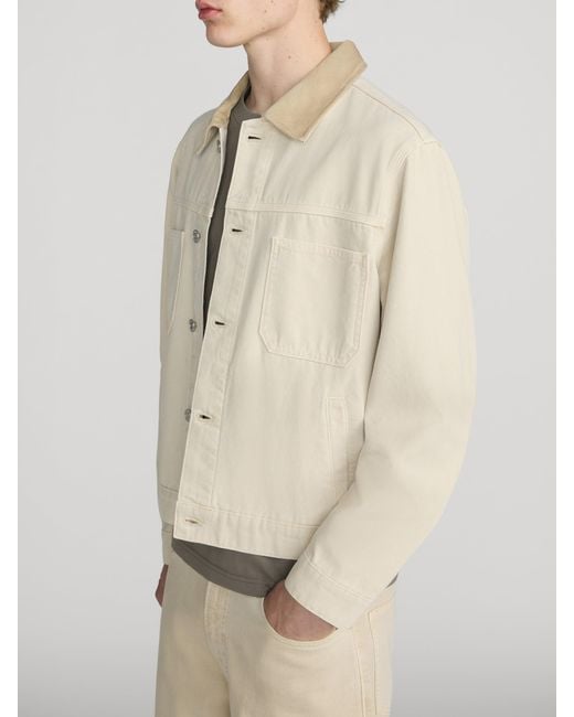 FRAME White Canvas Utility Jacket for men
