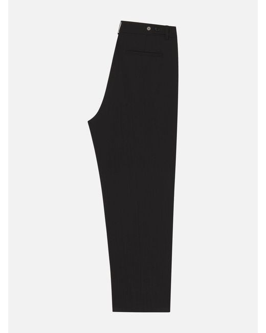 FRAME Black Tropical Wool Trouser for men