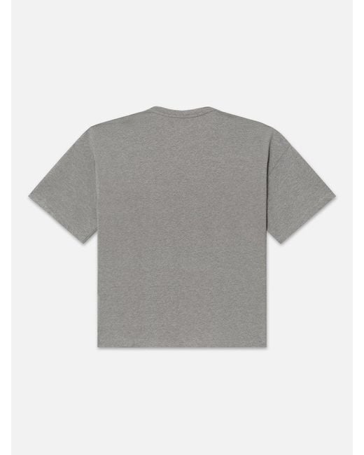 FRAME Gray Ritz Cropped Relaxed T Shirt for men