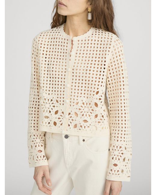 FRAME White The Postcard Cardi