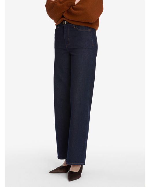 FRAME Blue Le Slim Palazzo Jeans