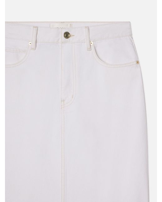 FRAME White The Flounce Skirt
