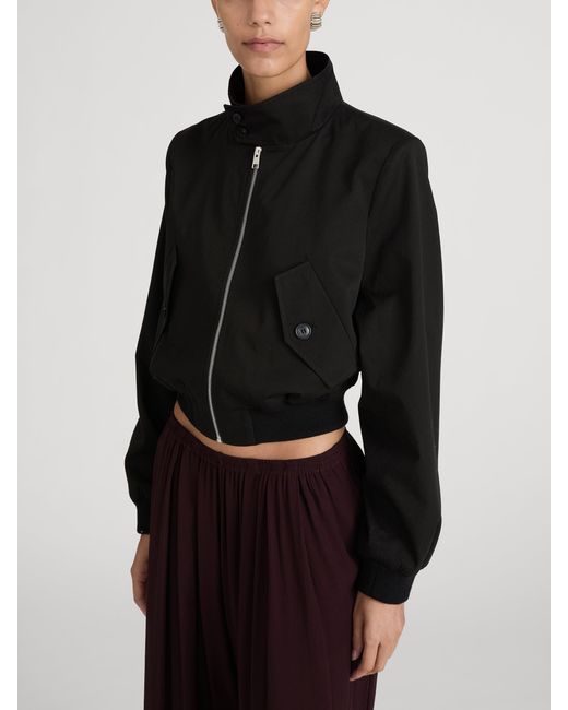 FRAME Black The Harrington Jacket