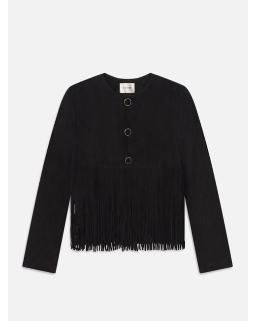 FRAME Black The Saddle Jacket