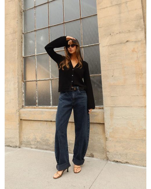 FRAME Blue The Bubble Jeans