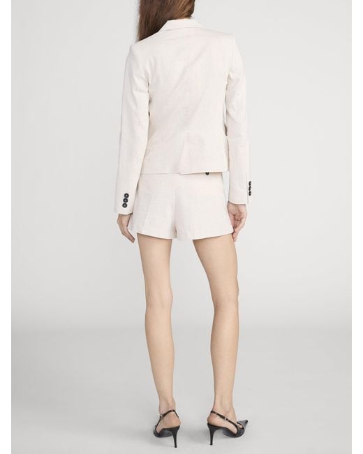 FRAME Natural The Striped Short