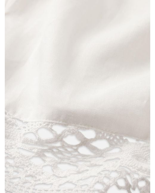 FRAME White The Heirloom Lace Short