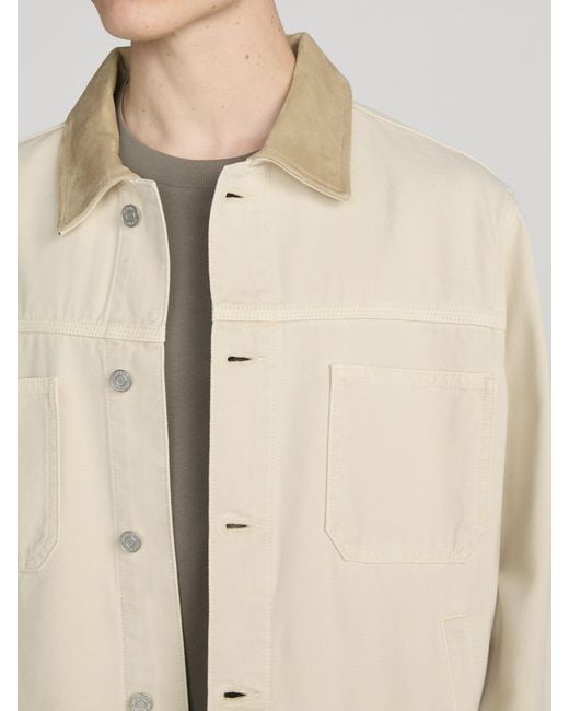 FRAME White Canvas Utility Jacket for men