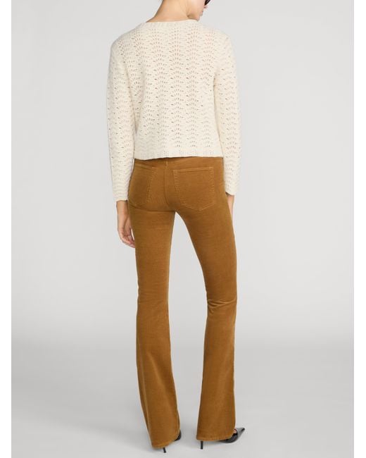 FRAME White The Chevron Knit Cardi