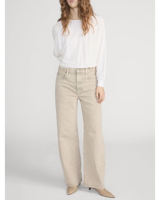 FRAME White The Slouch Top