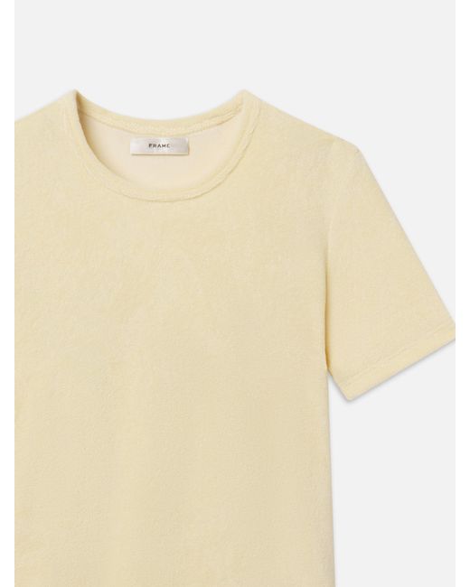 FRAME White The Terry Baby Tee