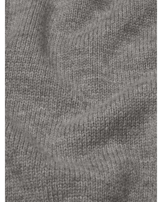 FRAME Gray Suede Patch Sweater for men