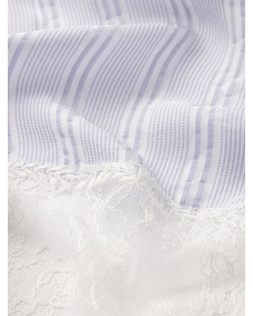 FRAME White The Stripe Lace Lounge Pant