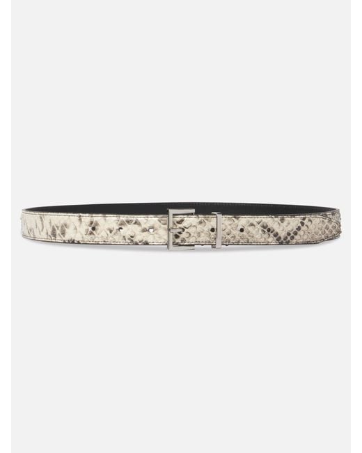 FRAME White The Snake Square Buckle Belt