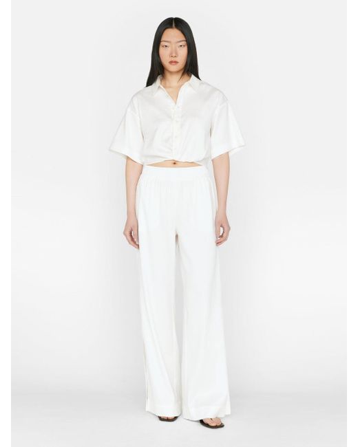 FRAME Lounge Pant in White | Lyst
