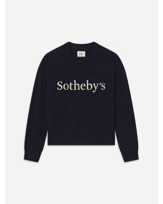 FRAME Blue Sotheby's Cashmere Sweater