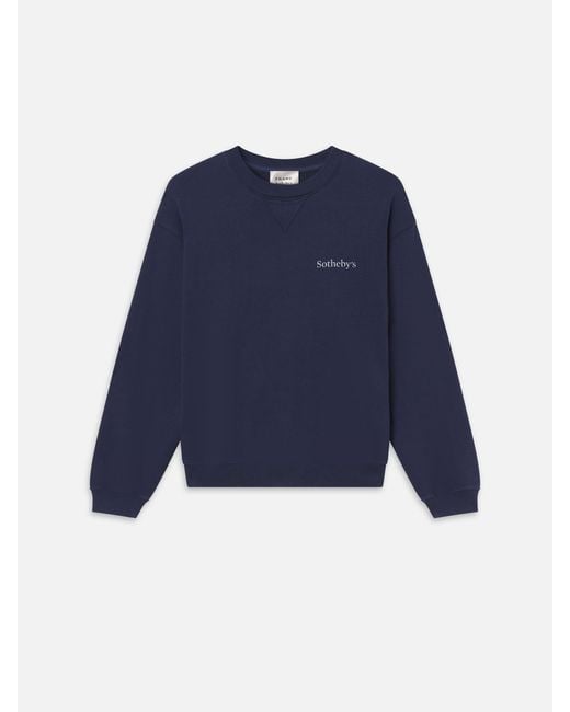 FRAME Blue Sotheby's Crewneck Sweatshirt